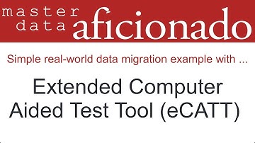 Simple eCATT Data Migration Example