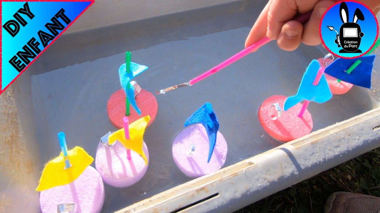 DIY Enfant : Fabrication d'une pêche à la ligne avec les enfants (spécial  confinement ) 