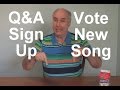 Q&amp;A Info and Help Choose Our New Song