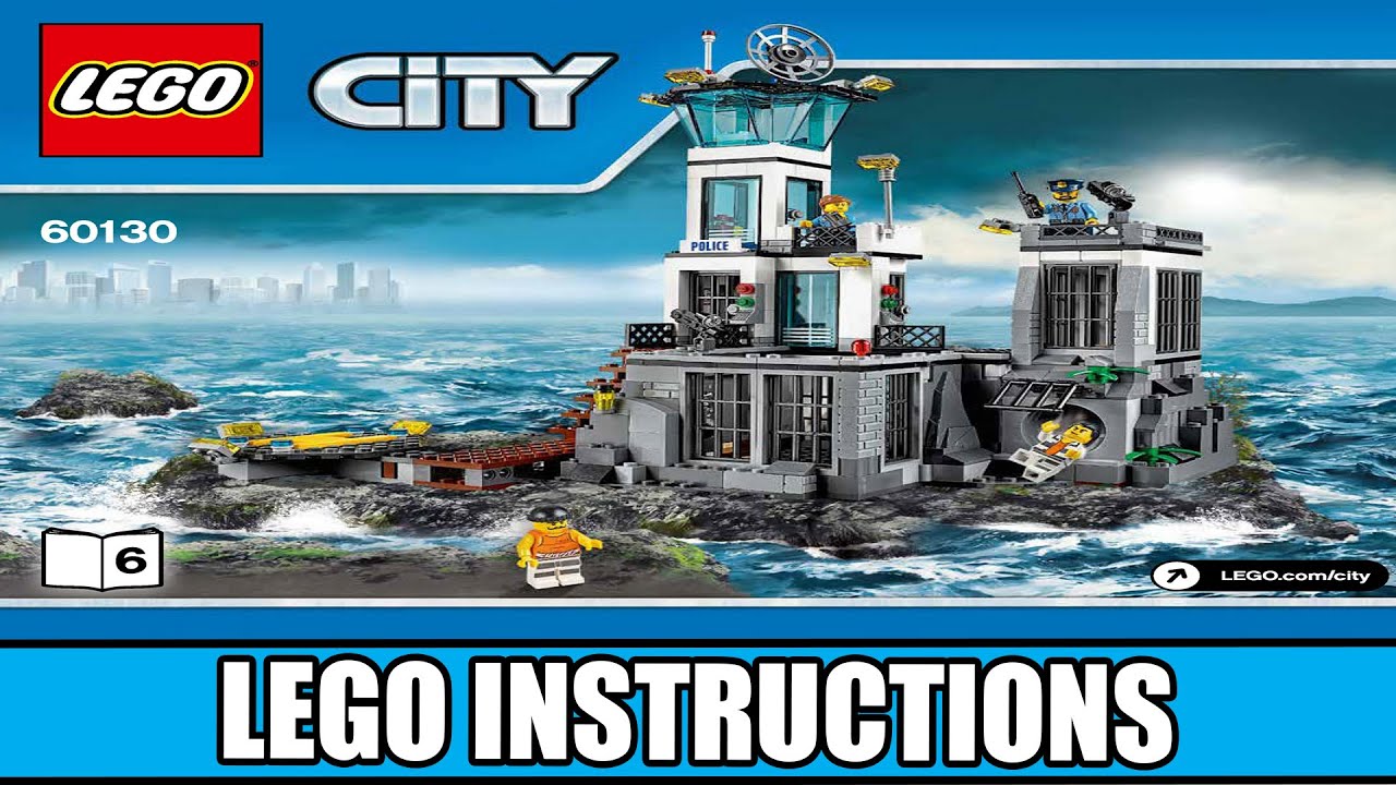 LEGO Instructions | City Prison Island (Book 6) - YouTube