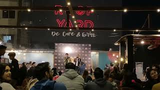 Barkat & uzmi live best comedy performance at Roof Yard restaurant  part 1 #comedy #funnyvideo