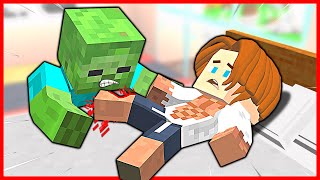 ZOMBIE BIT THE POOR'S BABY! 🧟 - Minecraft