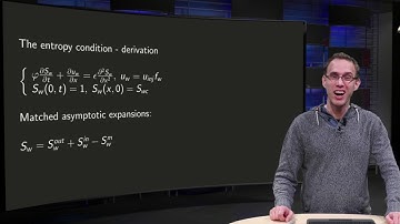 The entropy condition - matched asymptotic expansions