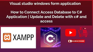 14.1 How to Connect Access Database to C# Application | Update and Delete with c# and access
