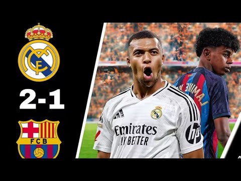 ملخص كامل لمباراة ريال مدريد و برشلونة 2 1
