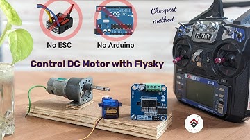 Control DC Motor using Flysky without Brushed ESC and Arduino | DIY brushed ESC using servo and BTS🔥