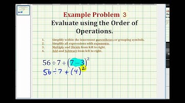 Example 3:  Evaluate An Expression Using The Order of Operation