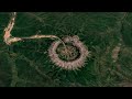 30 лет за минуту - выработка платины возле кратера Кондёр в Хабаровском крае, вид из космоса