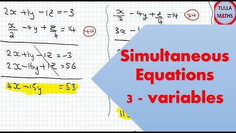 Simultaneous Equations with 3 unknown variables with fractions