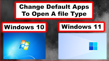How to change default app to open a file type in Windows 10,WINDOWS 11
