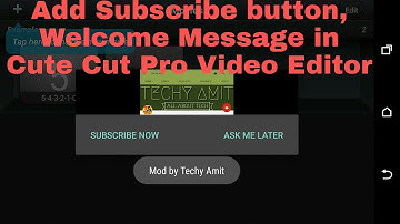 Tutorial || APK Editor || How to Add Splash Screen, Popup  and Youtube Link in Cute Cut Pro