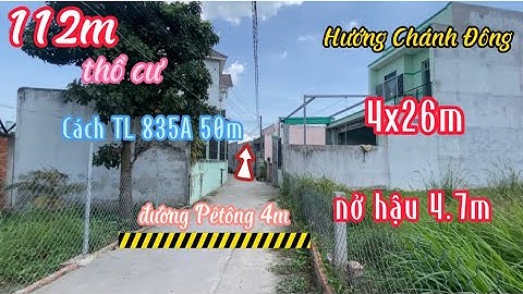 @ Đất Cần Giuộc Giá Rẻ. Bán 112m thổ cư đường xe hơi cách TL 835A 50m giá kinh doanh