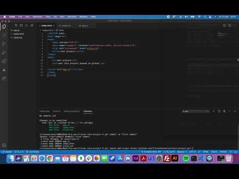 How to push an existing project to GitHub