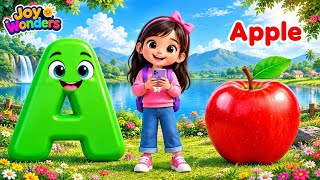 Learn ABC A to Z 🔤 | Fun Alphabet & Words for Kids | Joy Wonders