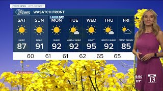 Celebrity Friday afternoon weather forecast with Fox 13 meteorologist, Allison Croghan Wealth