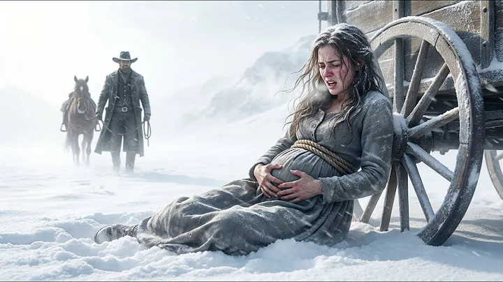 you’re coming with me, cowboy said—pregnant widow pulls wagon with twins  western love