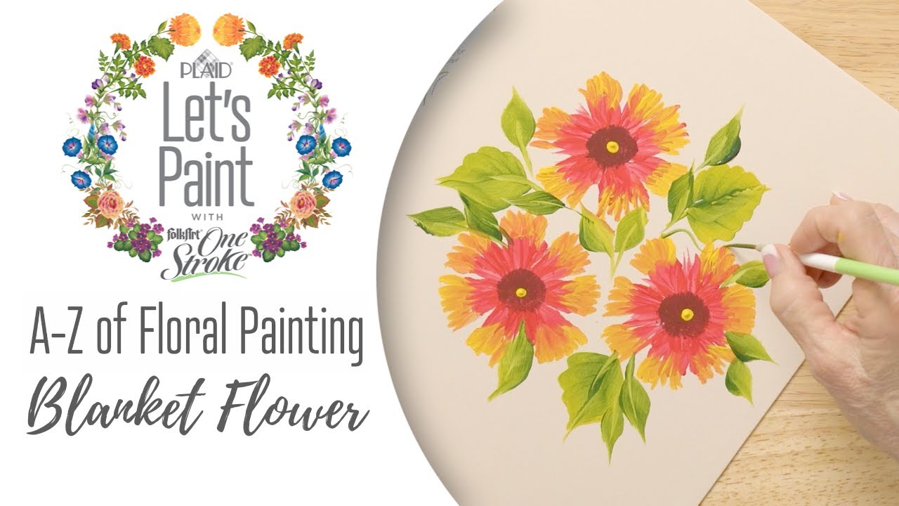 FolkArt One Stroke Donna Dewberry Flowers of The Month Let's Paint Kit