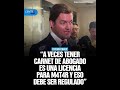 Esteban Torres: "A veces tener carnet de abogado es una licencia para m4t4r y eso debe ser regulado"