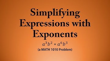 Simplifying Expressions with Exponents (a MATH 1010 Problem)