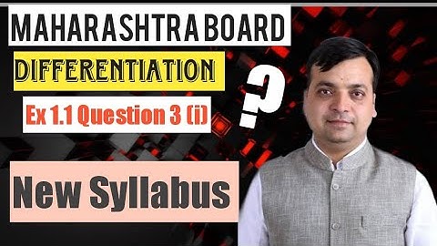 Differentiation Ex. 1.1- Q.3(i) | Lec-06 | Maths-II 12th New Syllabus 2020-21 | Composite Functions