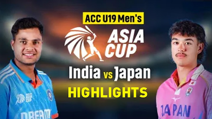 India U19 vs Japan U19 | ACC Men's U19 Asia Cup | Highlights