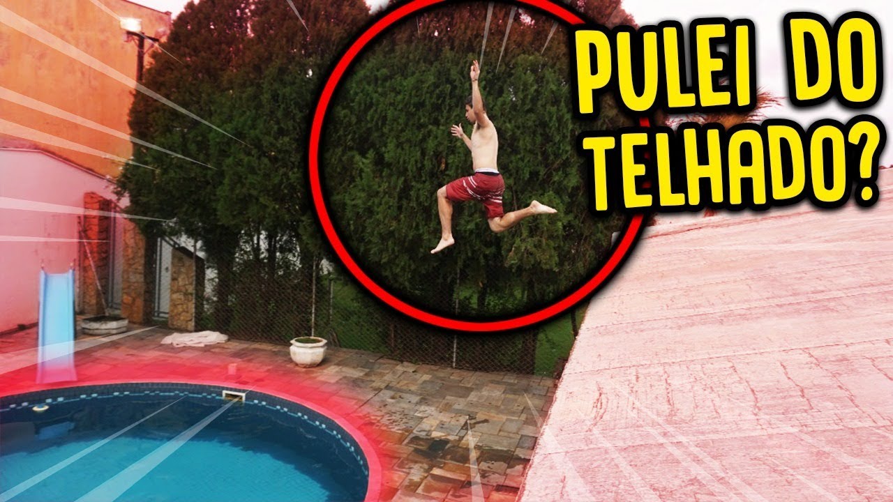 desafio super regiones capitulo 60 PULEI DO TELHADO NA PISCINA !! ( DEU RUIM? ) [ REZENDE EVIL ]