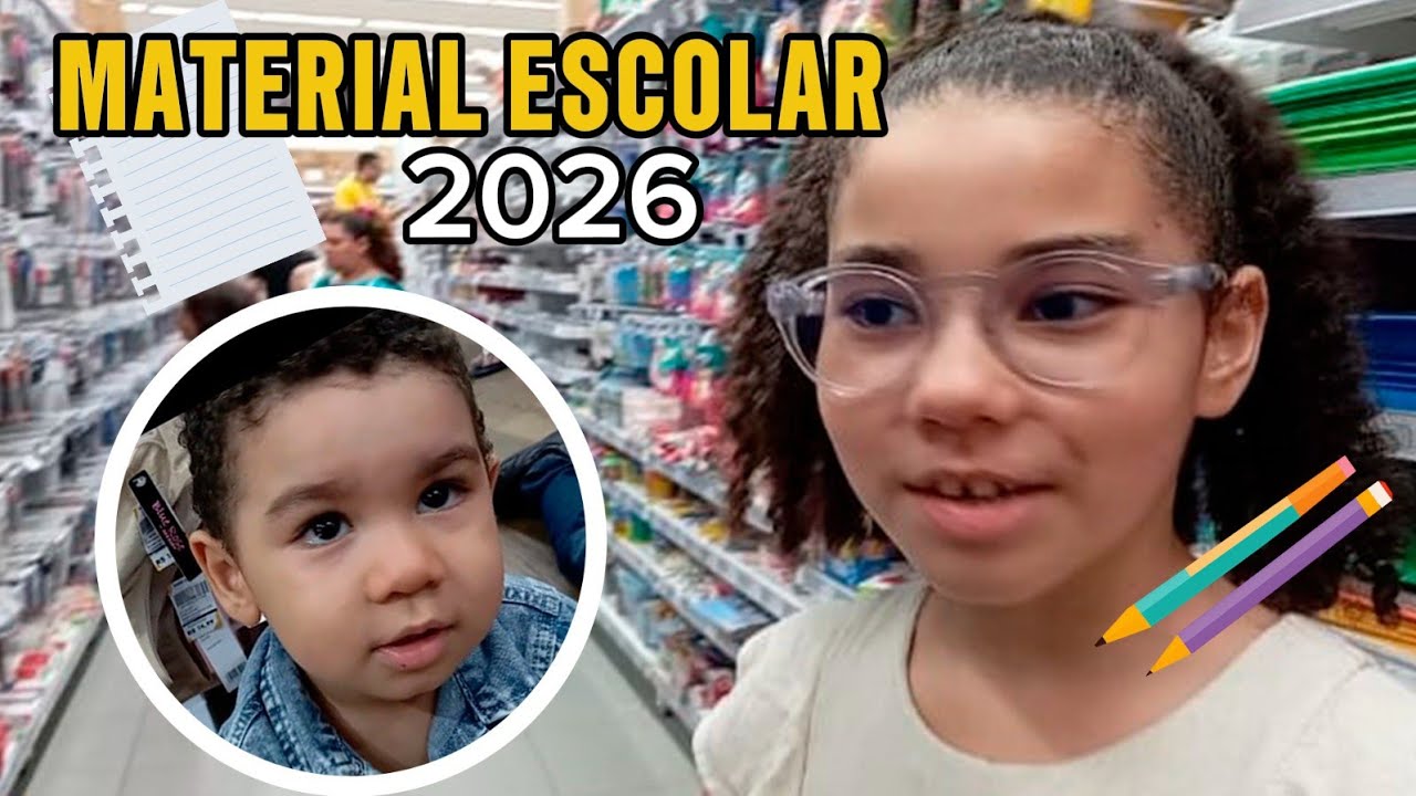 COMPRANDO O MATERIAL ESCOLAR!!!!