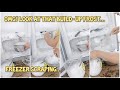 [ASMR] 🤗😋 SO SATISFYING SCRAPING BUILD-UP FROST IN HER RED FREEZER || COLLECTING FROST IN BAGS ❄🥶🤤🧊❄
