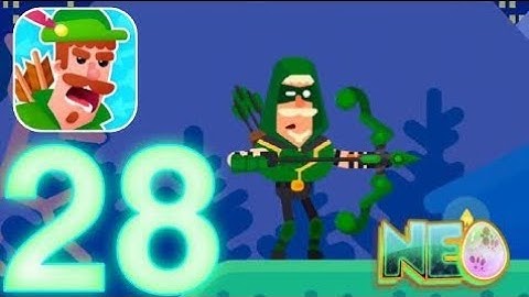 Bowmasters: Gameplay Walkthrough Part 28 - Robin Upgrade! (iOS, Android)