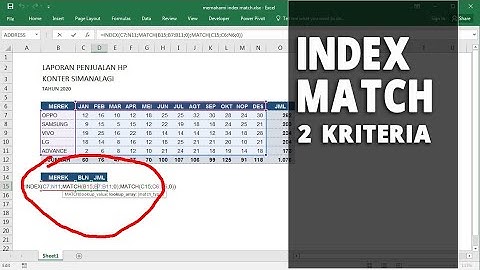Rumus Index Match 2 Kriteria Lebih