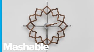 This Shapeshifting Clock Turns Time into Moving Art