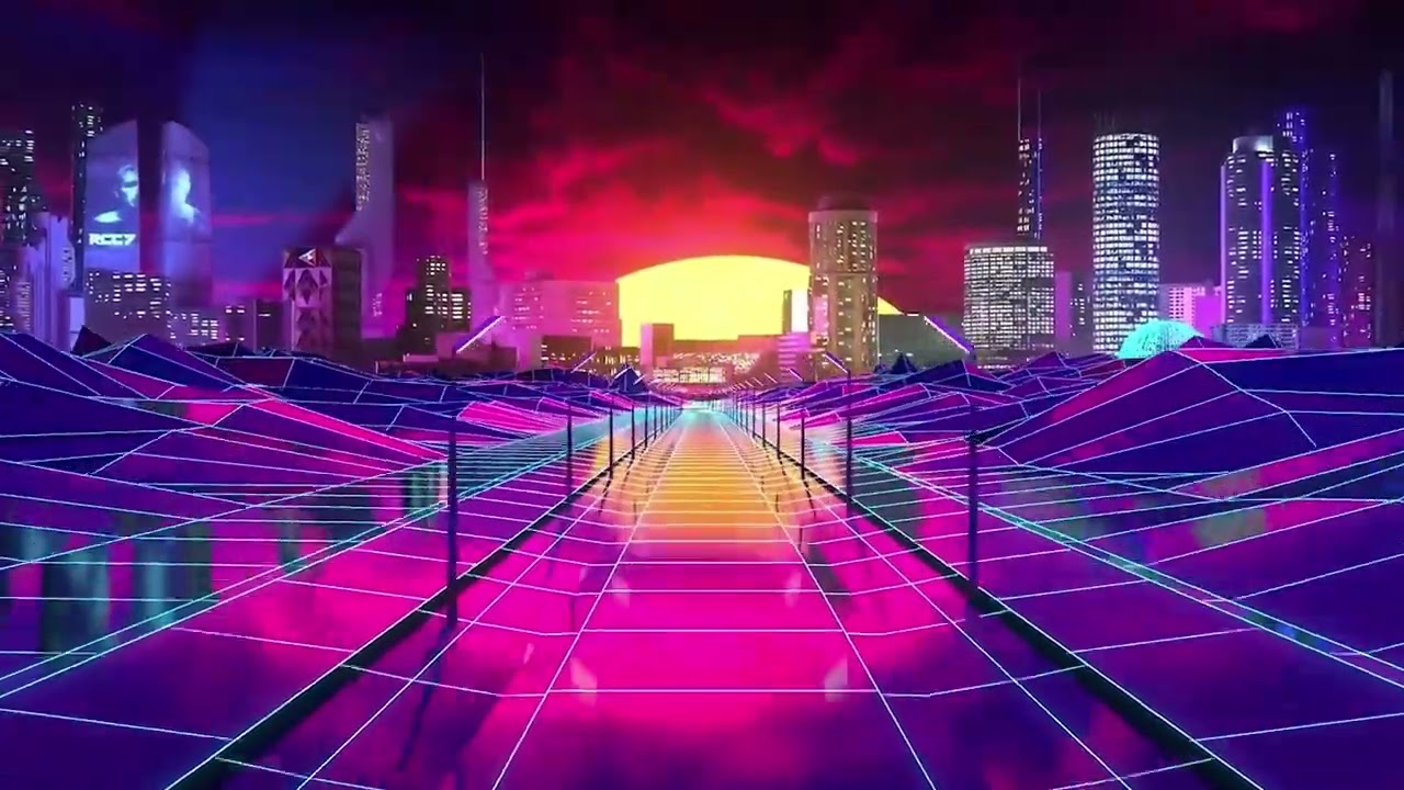 Hiệu ứng màn hình LED - Thành phố đêm