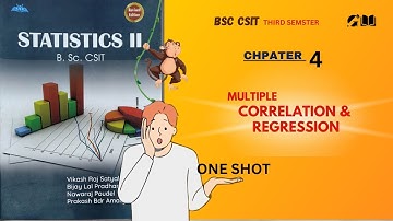 Multiple Correlation & Regression | chapter 4 | one shot  | Statistics ii