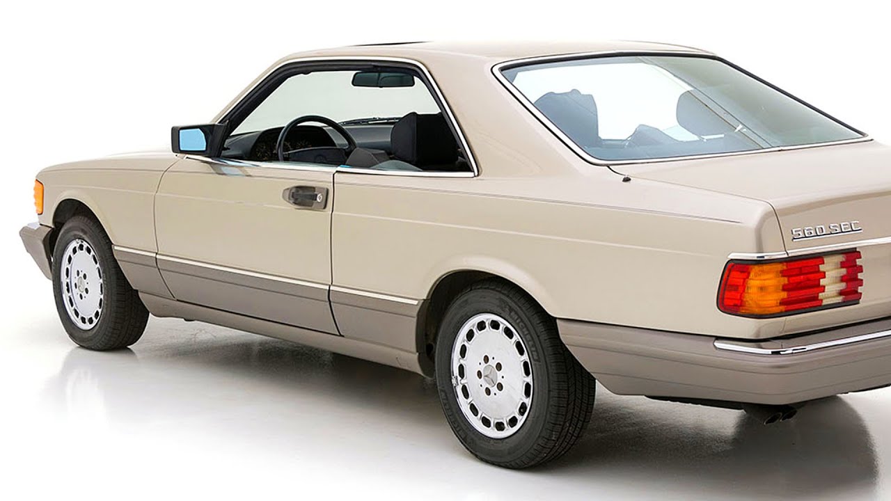C126 Mercedes-Benz 560 SEC coupe S-class US model, 1991