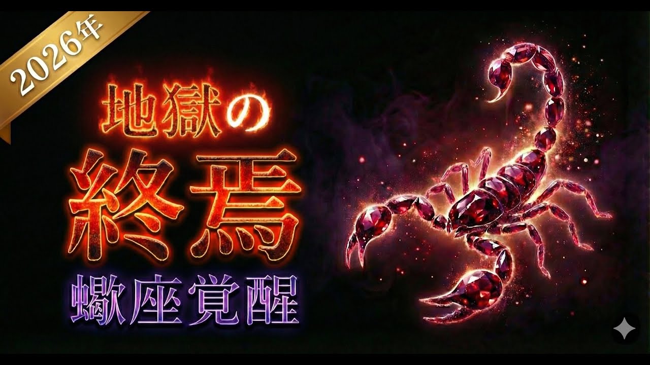 【2026年運勢】孤独に耐えた蠍座へ。不遇期に終止符。世界がひざまずく大逆転