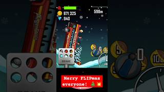 Tourist Bus Flipped in Christmas Snow! 🎄🚌 | Hill Climb Racing #gaming #games screenshot 5