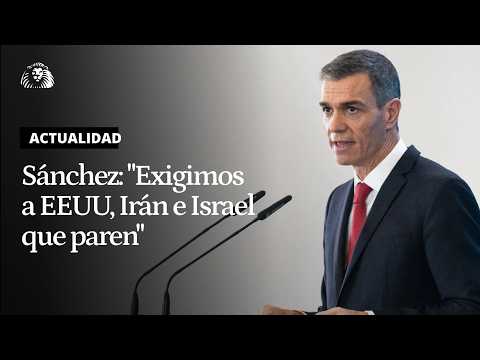 GUERRA IRÁN | PEDRO SÁNCHEZ rompe con la guerra: "No repetiremos los errores de IRAK"