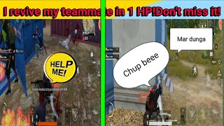 I fight with conqueror play!1 vs 2 clutch because my teammate was nock! don't miss this sense