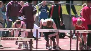 20090516 Jeff Illies runs 110 Hurdles at ND Regional Meet