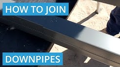 How to join downpipes together (shed or house)