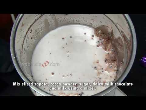 How To Make Chikoo/Sapota Shake | Webindia123.com