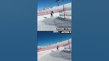 iPhone 14 Pro (Max) Action Mode vs DJI Action 3 Stabilization #shorts