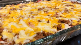 Chili Cornbread Bake | Chili Cornbread Casserole - Dinner in 30 minutes