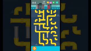 Smart puzzles pipes very hard level 5 #how to solve pipes level 5-5