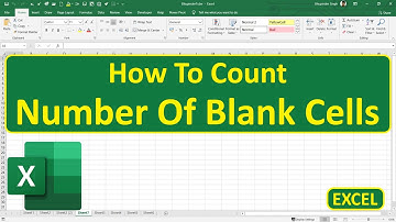 How To Count Number Of Blank Cells In Excel