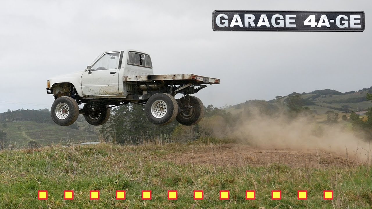 4AGE Hilux Gets Some Air YouTube