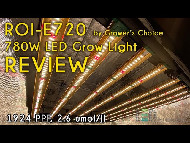 Grower's Choice ROI-E720 LED Grow Light Review | BEST LED BAR LIGHT! -