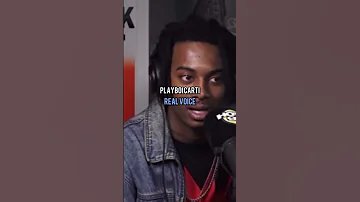 Rappers real voice vs their rapping voice pt.1 🎤🤯 #rap #playboicarti #shorts