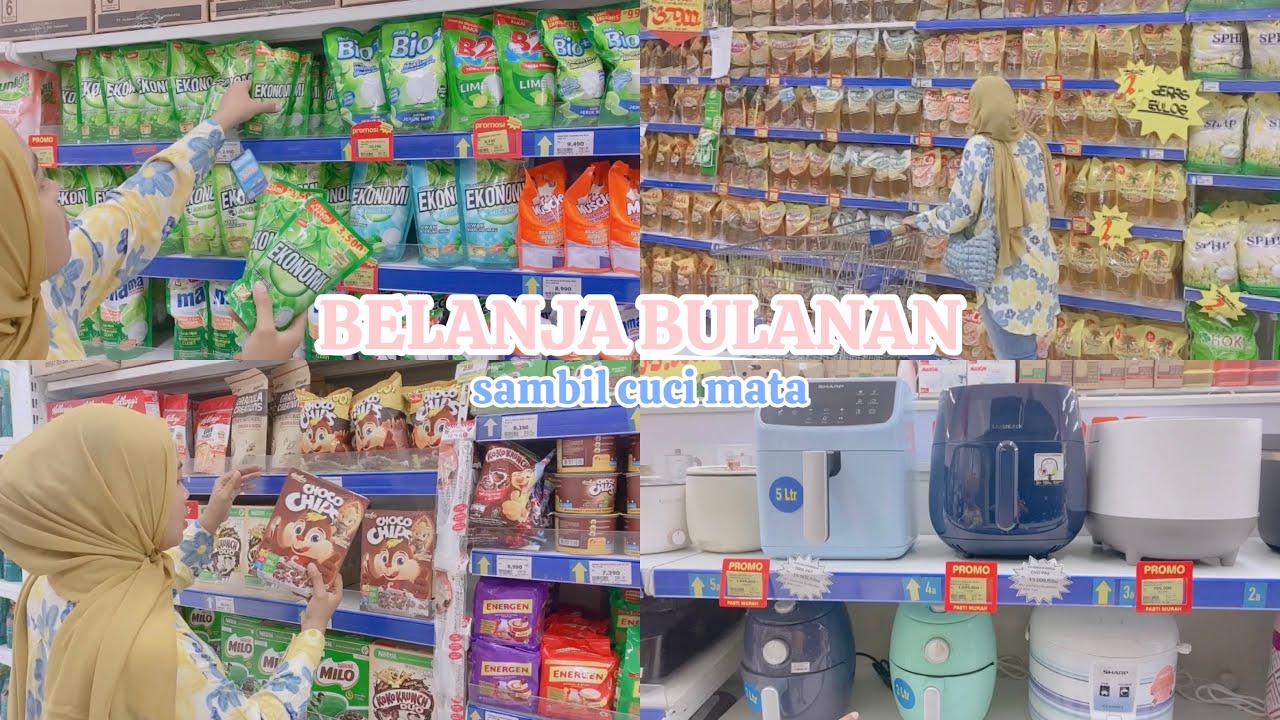 BELANJA BULANAN DESEMBER | BANYAK PROMO SAMBIL CUCI MATA | BELI KEBUTUHAN BULANAN