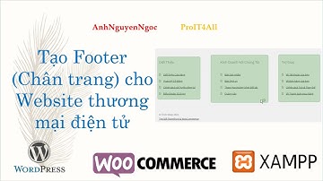 Tạo Footer (chân trang) cho website thương mại điện tử trong Wordpress